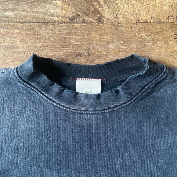 Moojimooji Oversized Kangaroo Pocket Crew Aged Black (Small) - Picture 3 of 12